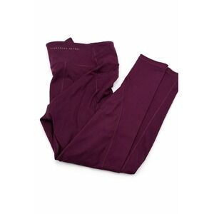 Victoria's Secret Womens Size 12 Burgundy High Rise Leggings Full Length Workout
